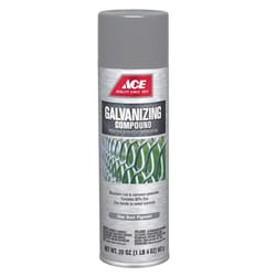 Ace Galvanizing Compound Flat/Matte Zinc Dust Pigment Galvanizing Compound Spray 20 oz