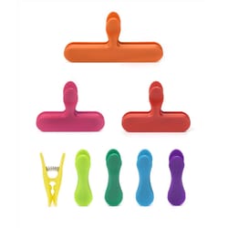 Kikkerland Assorted Bag Clips 8 pk