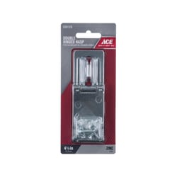 Ace Zinc 4-1/2 in. L Double Hinge Safety Hasp 1 pk