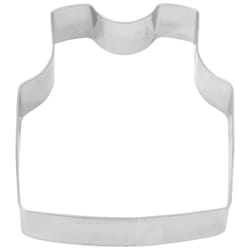 R&M International Corp International Corp 3 in. W X 4 in. L Jersey Cookie Cutter Silver 1 pc