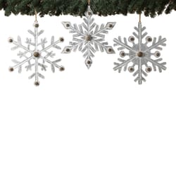 Gerson Multicolored Snowflake Indoor Christmas Decor 16.5 in.