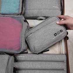 Travelon Gray Tech Accessory Organizer