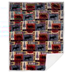 Carstens Inc 68 in. H X 54 in. L Multicolored Polyester Plush Throw Blanket