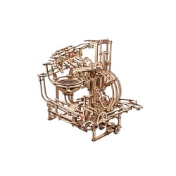 UGears Marble Run Stepped Hoist - 2 Mechanical Model Kit Tan 355 pc