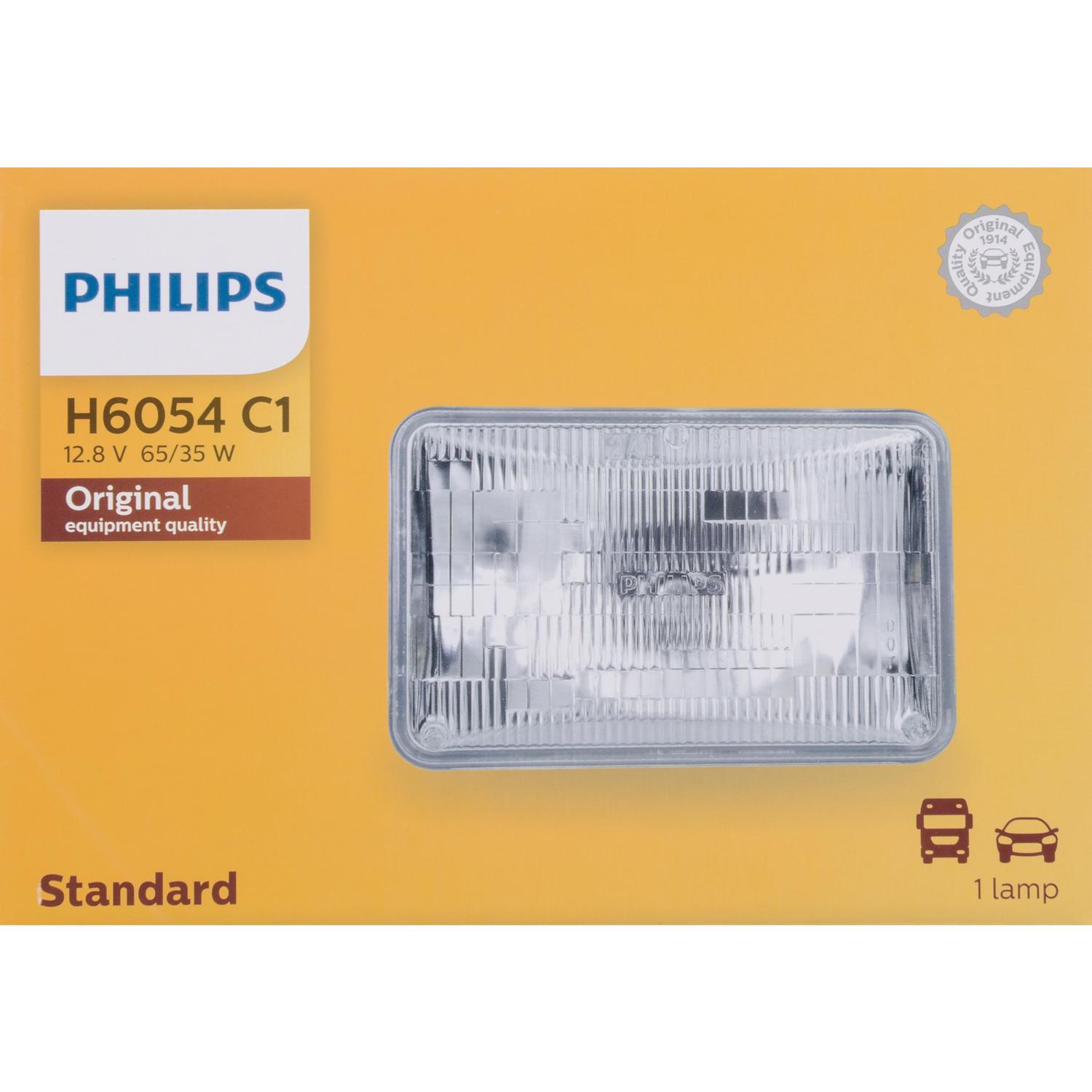 Photos - Light Bulb Philips Standard Halogen High/Low Beam Automotive Bulb H6054C1 