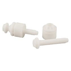 PlumbCraft Toilet Seat Hinge Bolts White Plastic