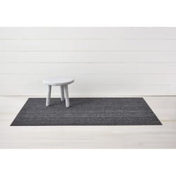 Chilewich 36 in. W X 60 in. L Charcoal/Gray Heathered Vinyl Floor Mat