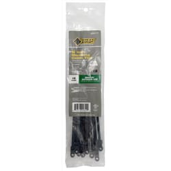 Reusable Self-Gripping Cable Ties, 1/4 X 8 Inches, Black, 25 Ties