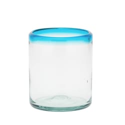 Amici Baja 13 oz Aqua Glass Old Fashion Cup