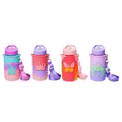 Core Home 15 oz Assorted Butterfly/Crown/Flower/Star Water Bottle