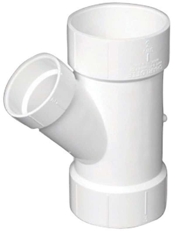Charlotte Pipe Schedule 40 1-1/2 in. Hub T X 2 in. D Hub PVC Reducing ...