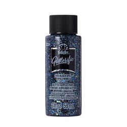 FolkArt Glitterific Glitter Black Opal Craft Paint Exterior and Interior 2 oz