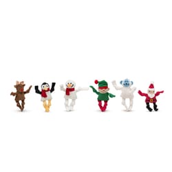 Allure Pet Huggle Hounds Assorted Santa's Workshop Dog Toy 6 pk