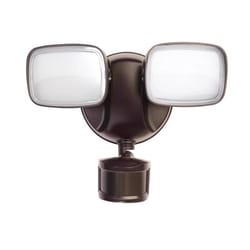 Feit LED Motion-Sensing Hardwired LED Bronze Security Floodlight