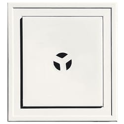 Builders Edge 7 in. H X 8.5 in. W X 1 in. L Prefinished White Vinyl Mounting Block