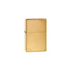 Zippo Gold Brushed Vintage with Slashes Lighter 1 pk
