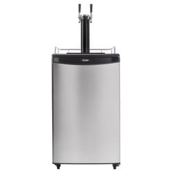 Danby 5.4 ft³ Black/Silver Stainless Steel Double Keg Cooler 115 W