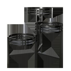 Panacea 24 in. H Black Metal Plant Stand