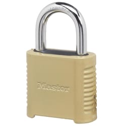 Master Lock 1.13 in. H X 2 in. W X 6.56 in. L Steel 4-Dial Combination Combination Padlock