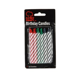 Chef Craft Multicolor Unscented Scent Birthday Candles