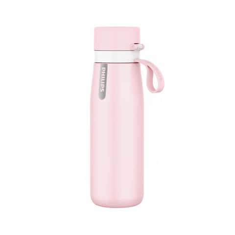 1pc Light Pink Stainless Steel Insulated Water Bottle, Sports Outdoor  Double Wall Vacuum Cup Suitable For Gym Cycling