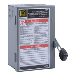 Square D 30 amps Fusible 2-Pole Fuse Safety Switch