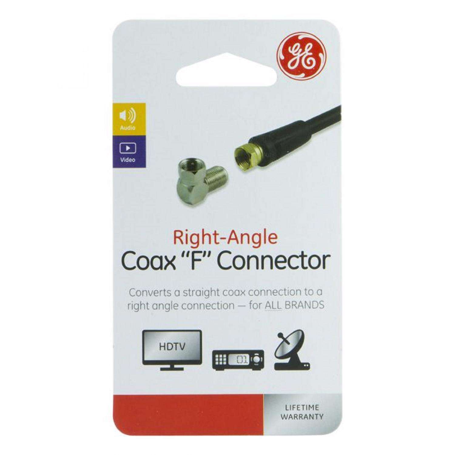 GE Right Angle F Connector 1 pk Ace Hardware