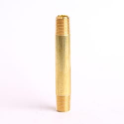 ATC 1/8 in. MPT X 1/8 in. D MPT Yellow Brass Nipple 2-1/2 in. L