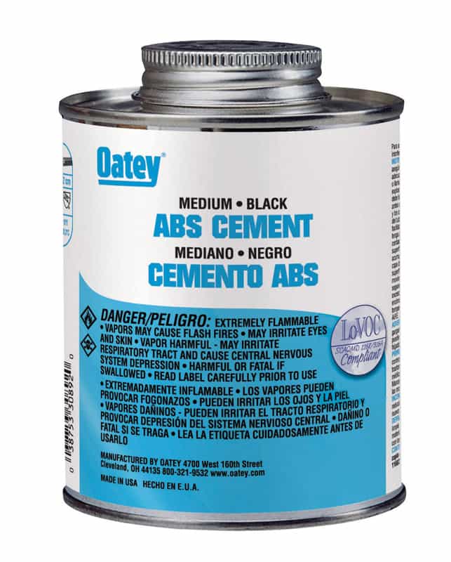 Oatey Black Cement For ABS 4 oz. Ace Hardware