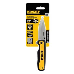 DEWALT Black/Yellow 7Cr Stainless Steel 7.8 in. Pocket Knife