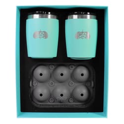 Toadfish 10 fl. oz. Teal BPA Free Rocks Drinkware Gift Set