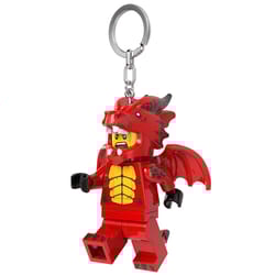 LEGO Plastic Red Dragon Keychain w/LED Light