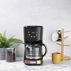 Haden 12 cups Black/Copper Coffee Maker