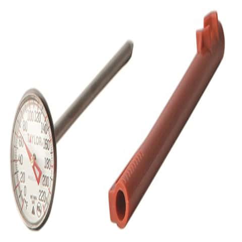 Taylor 5327 Thermometer, -40 to 100 deg F, Plastic Casing