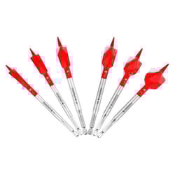 Diablo 6 in. L High Carbon Steel Nail-Embedded Wood Spade Bit Set Hex Shank 6 pc