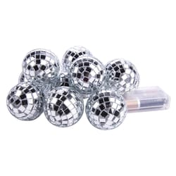 KIKKERLAND Disco Ball Cool White String Lights 5.4 ft.