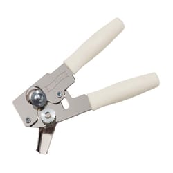 Swing-A-Way White Steel Manual Compact Can Opener