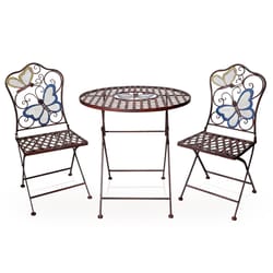 Alpine 3 pc Brown Iron Bistro Set