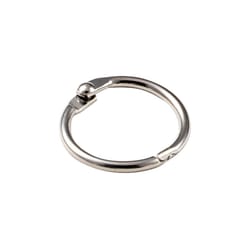 Lucky Line 1 in. D Nickel-Plated Steel Silver Binder Ring