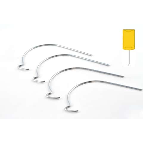Hangman Silver J-Hooks 30 lb 4 pk Hangman Silver J-Hooks 30 lb 4 pk