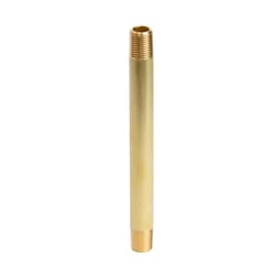 ATC 1/8 in. MPT X 1/8 in. D MPT Yellow Brass Nipple 4 in. L