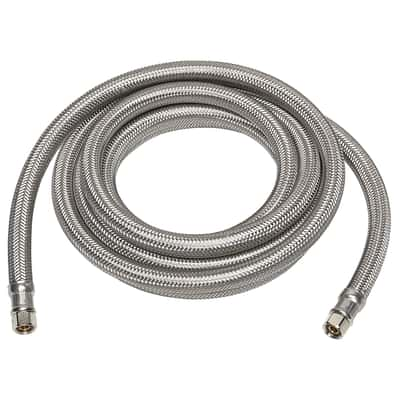 Ace 1/4 in. Compression T X 1/4 in. D Compression 10 ft. Braided ...