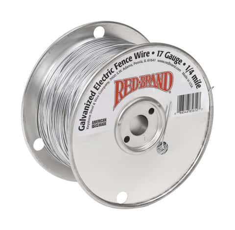Red Brand Electric-Powered Electric Fence Wire Silver - Ace Hardware