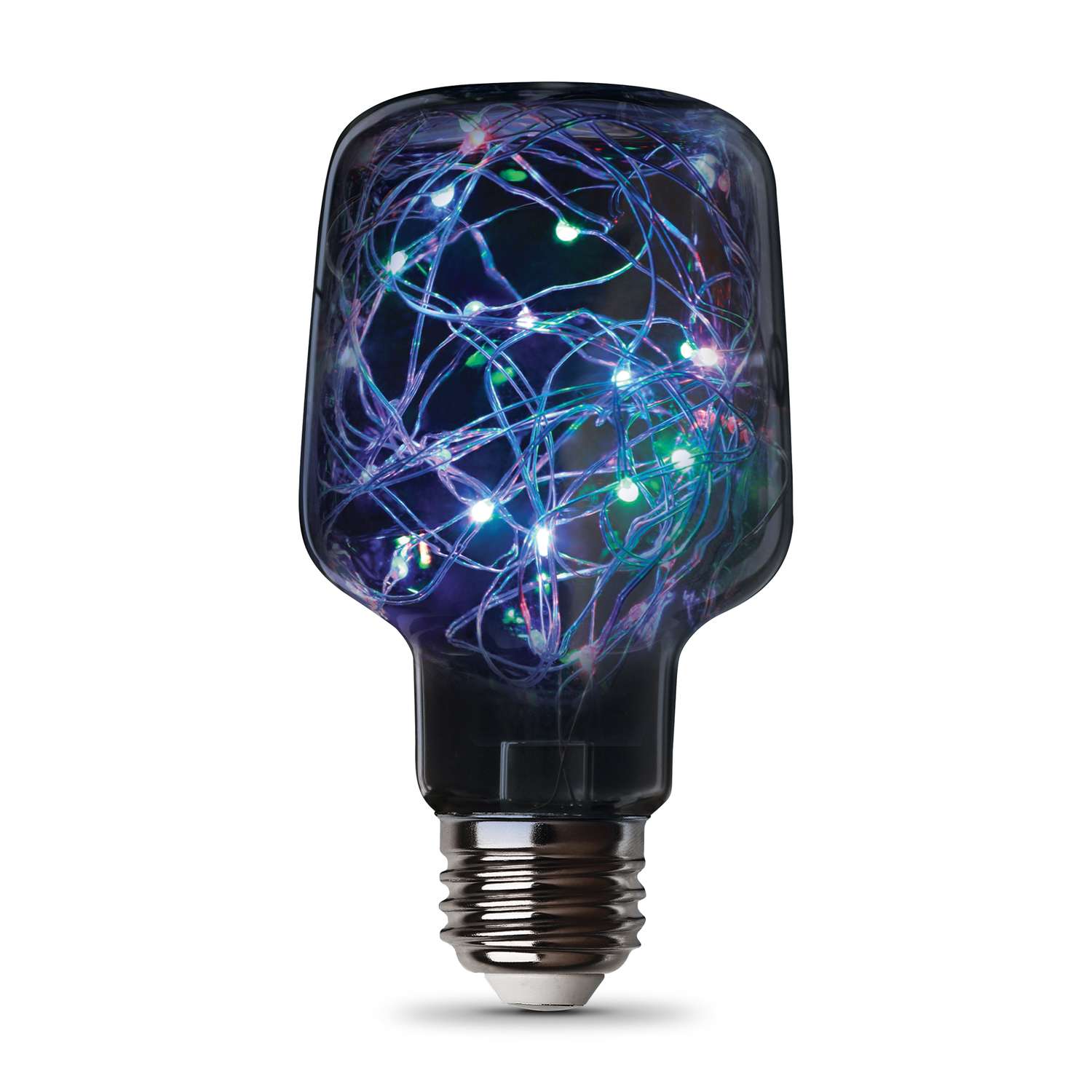 FEIT Electric Fairy Cylinder E26 (Medium) LED Bulb MultiColored 1 pk