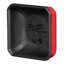 Milwaukee PACKOUT SHOP STORAGE Garage Organizer Magnetic Tray Black/Red