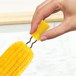 Tovolo Silver/Yellow Plastic/Stainless Steel Corn Picks Set