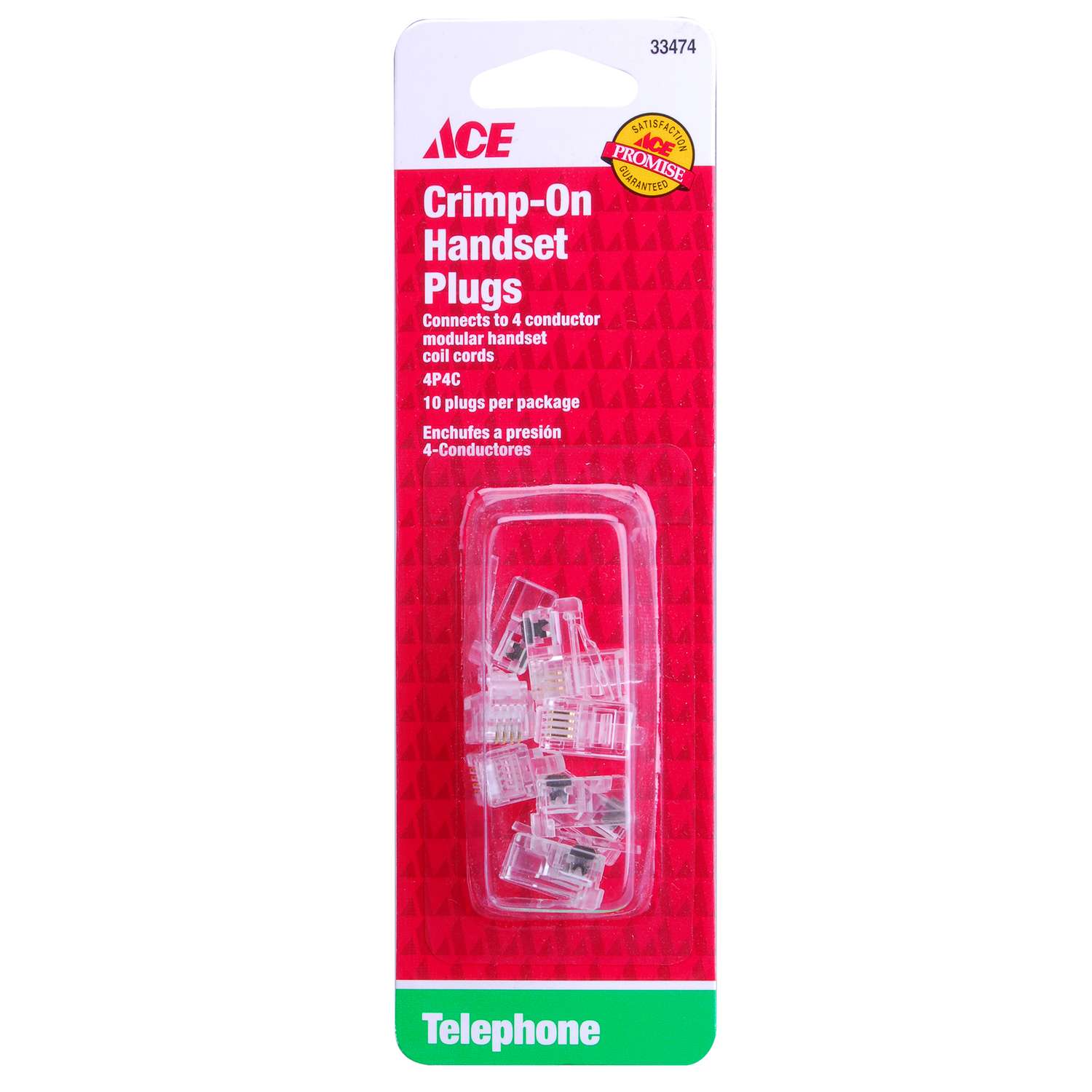 Ace 0 ft. L Clear Modular Telephone Line Cable Ace Hardware
