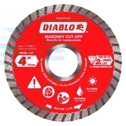 Diablo 4-1/2 in. D X 7/8 in. Diamond Masonry Cut-Off Disc 1 pk