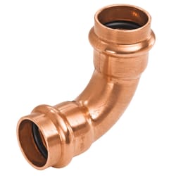 NIBCO 1-1/4 in. Press X 1-1/4 in. D Press Wrought Copper 90 Degree Elbow 1 pk