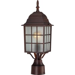 Nuvo Textured Bronze Switch Incandescent Lantern Fixture